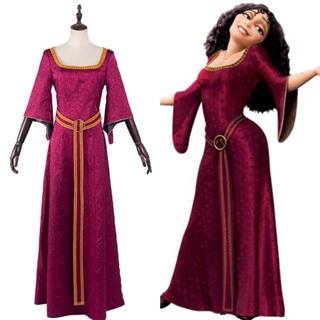 In Stock Mother Gothel Cosplay Costume Outfits Halloween Carnival Suit #1