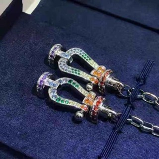 Fred Bracelet Full Half Diamond Rose Colored Gold Horseshoe 8-Word Buckle Head Li Jiaqi #4