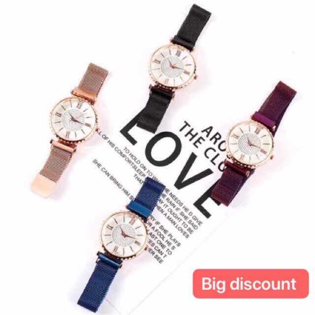 GEDI Women Starry Watch Magnetic Buckle Stainless Steel Watch