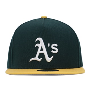 Oakland Athletics MLB Dark Green Yellow 59FIFTY Retro Crown Fitted A-Frame Cap #2