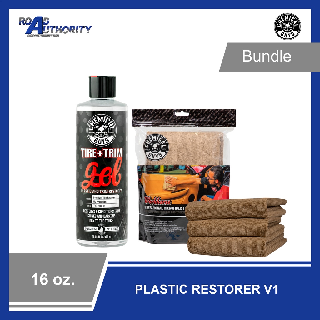 Chemical Guys "Plastic Restorer V1" Bundle Shopee Philippines