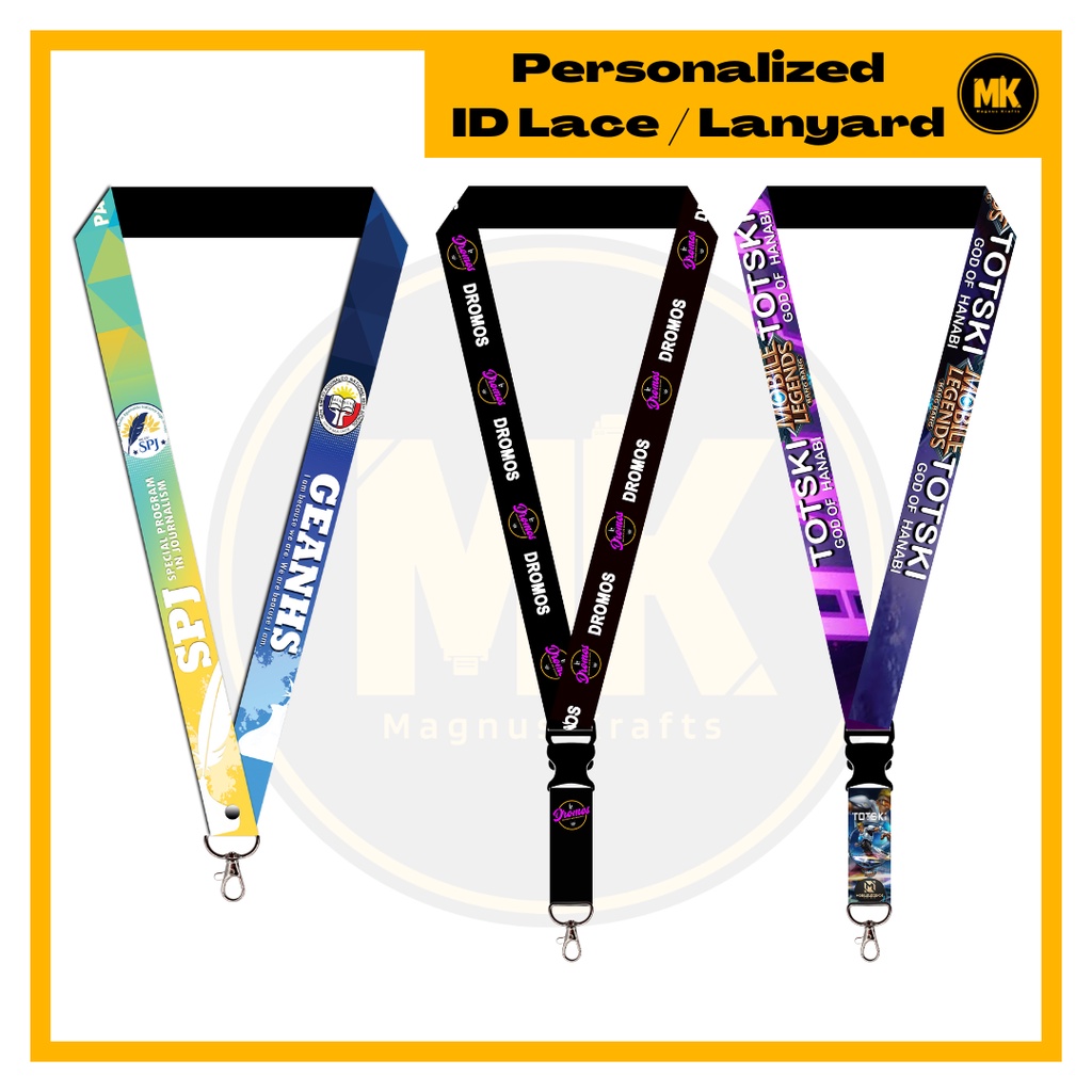 Customized ID Lace / Lanyard 1" & 3/4" | 10 Pcs per Order | Shopee