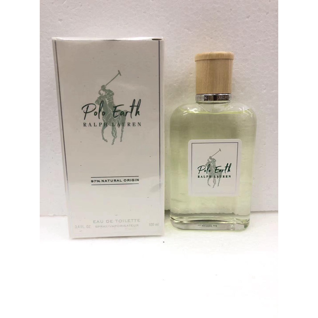 POLO EARTH BY RL 100ML EDT FOR MEN*VERY LONG LASTING & AUTHENTIC SCENTS