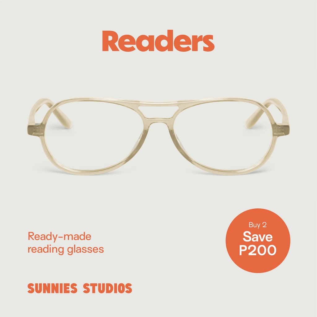 Sunnies Studios Readers Pilot (Graded Reading Eyeglasses for Men and