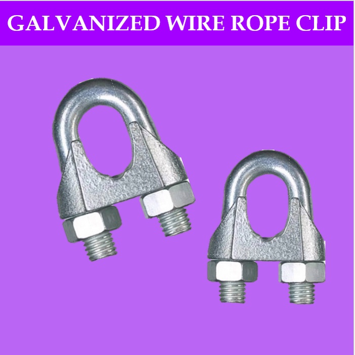 Steel Cable Clip 3mm8mm Wire Rope Clip Steel Clip GI Cable U Clamp