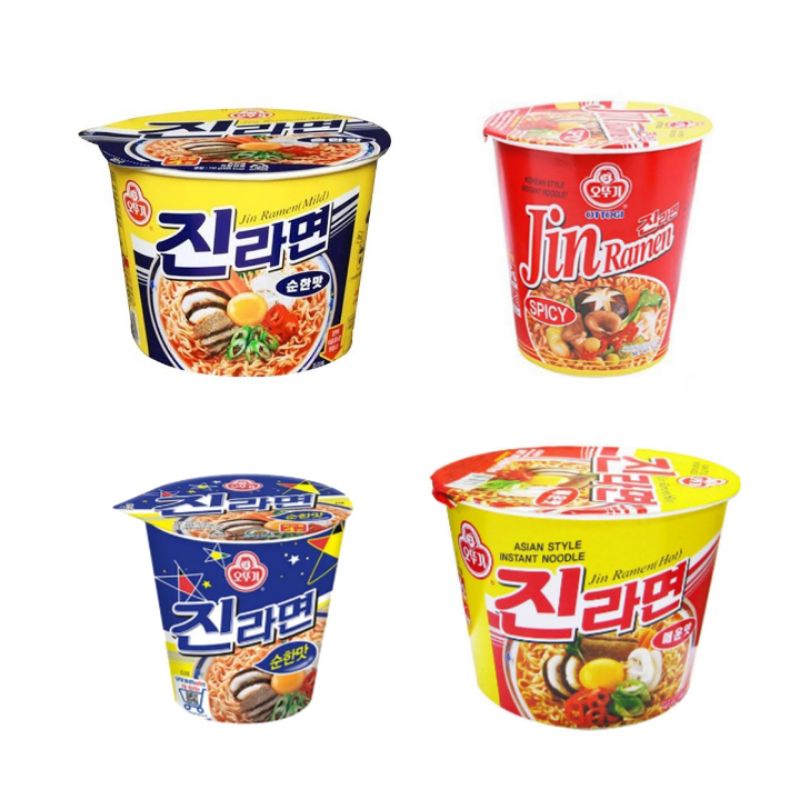 Ottogi JIN RAMEN MILD&SPICY BIG AND SMALL CUP NOODLES Shopee Philippines