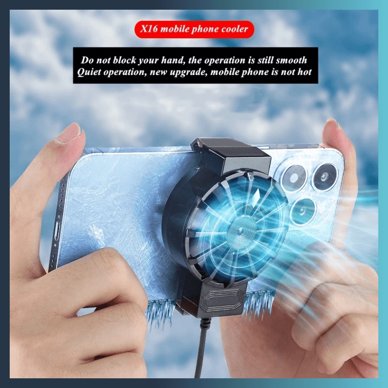 Game Mobile Phone Cooler USB Powered Radiator Snapon Cooling
