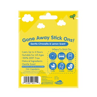 Tiny Buds Mini Gone Away Stick Ons Gentle Citronella and Lemon Scent (4 Stickers) #4