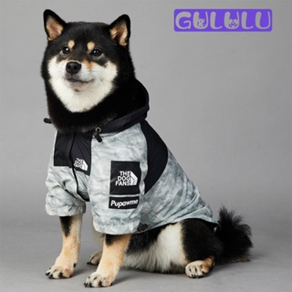 ☼△™The Dog Face Dog Clothes Fashion Dog Raincoat Waterproof For French Bulldog Outdoor Windproof Coa