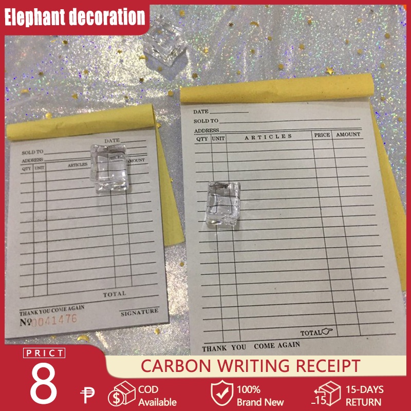 Receipt wholesale resibo carbonized receipt with carbon paper receipt