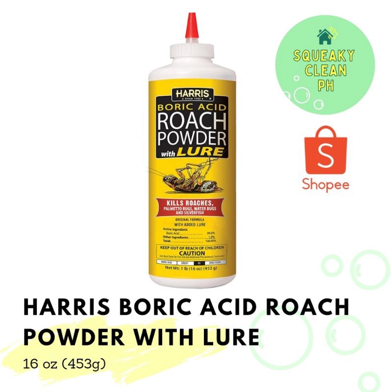Harris Boric Acid Roach Powder With Lure Shopee Philippines