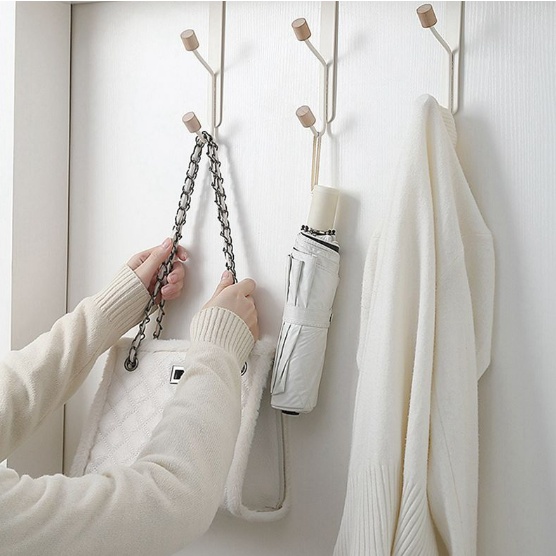 Bedroom Door Hanger Clothes Hanging Rack Plastic Home Storage Organization Hooks Over The Door