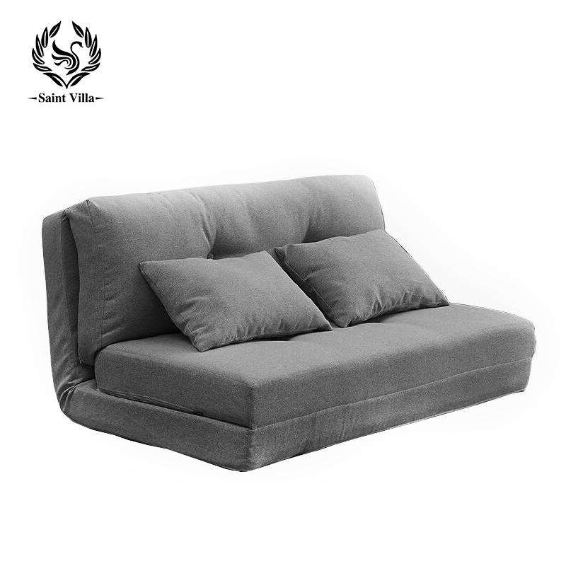 Saint Villa Luxury Fabric Folding Sofa Bed Foldable Multifunctional