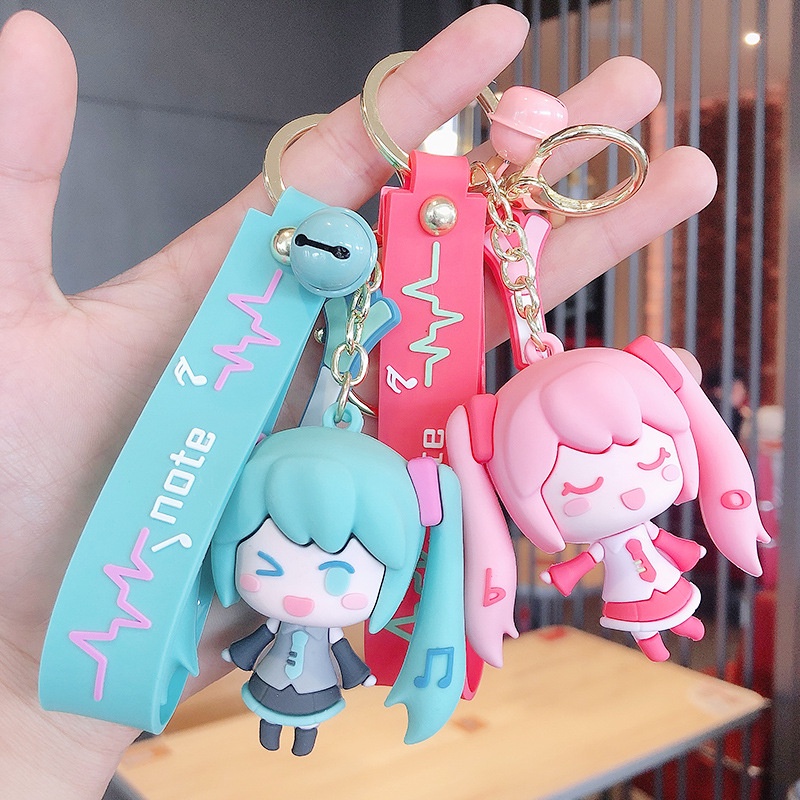 Hatsune Miku Keychain Anime Figure Pendant KeyBuckle Hatsune Miku Anime