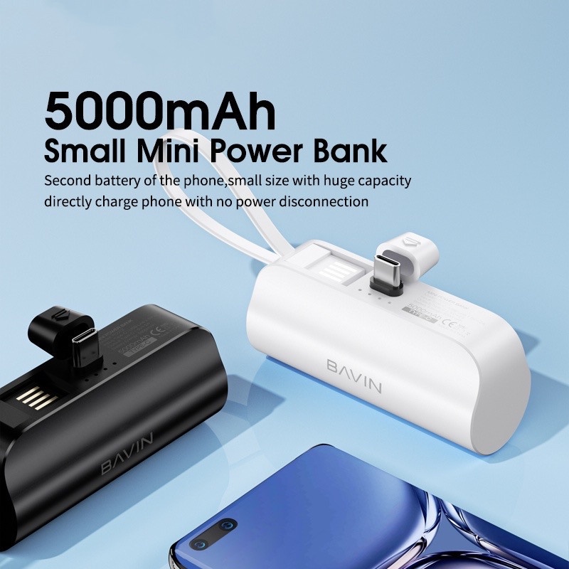 Bavin PC012/PC013 Mini Quick Charge Power Bank 5000mAh Shopee Philippines