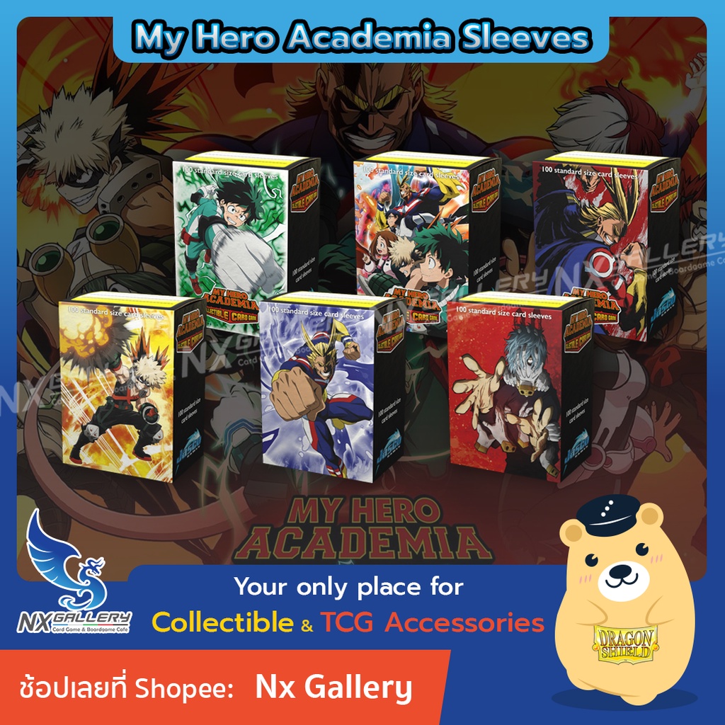 Ixdragon Shieldix My Hero Academia Sleeves-Standard Size 63x88mm ...