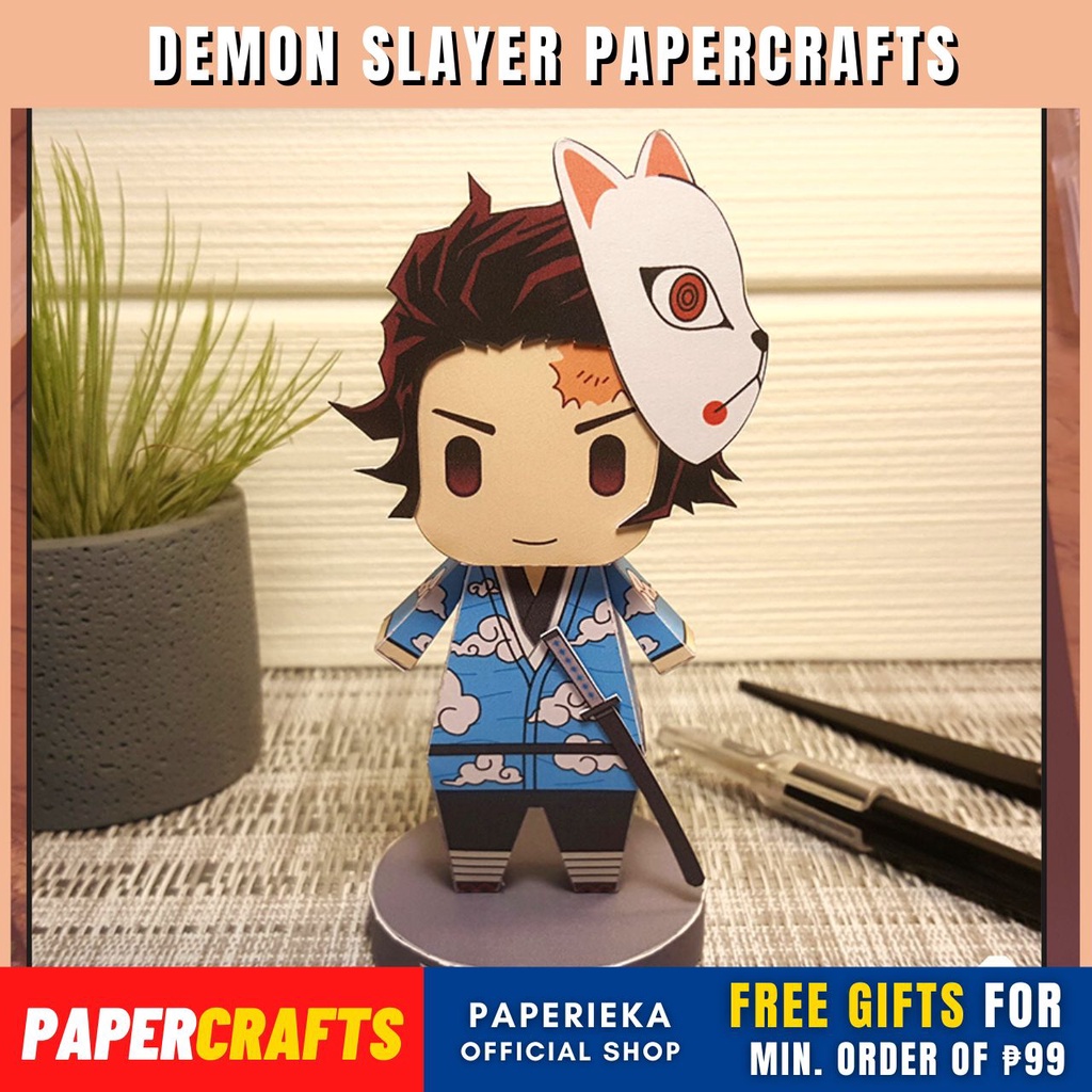 Demon Slayer : Anime Figure Papercraft / Papercrafts & Origami Set /  Paperieka | Shopee Philippines