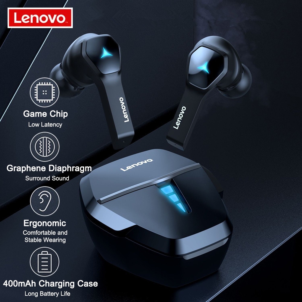 Lenovo HQ08 TWS Wireless Gaming headset Bluetooth Earphone with Mic AAC