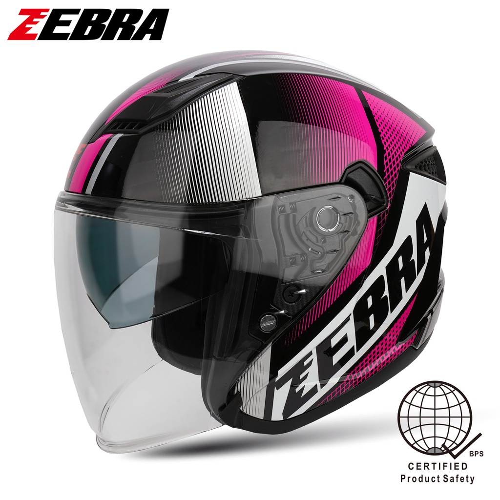 ZEBRA H320 W/D half face helmet Motor Helmets Helmet Accessories Dual