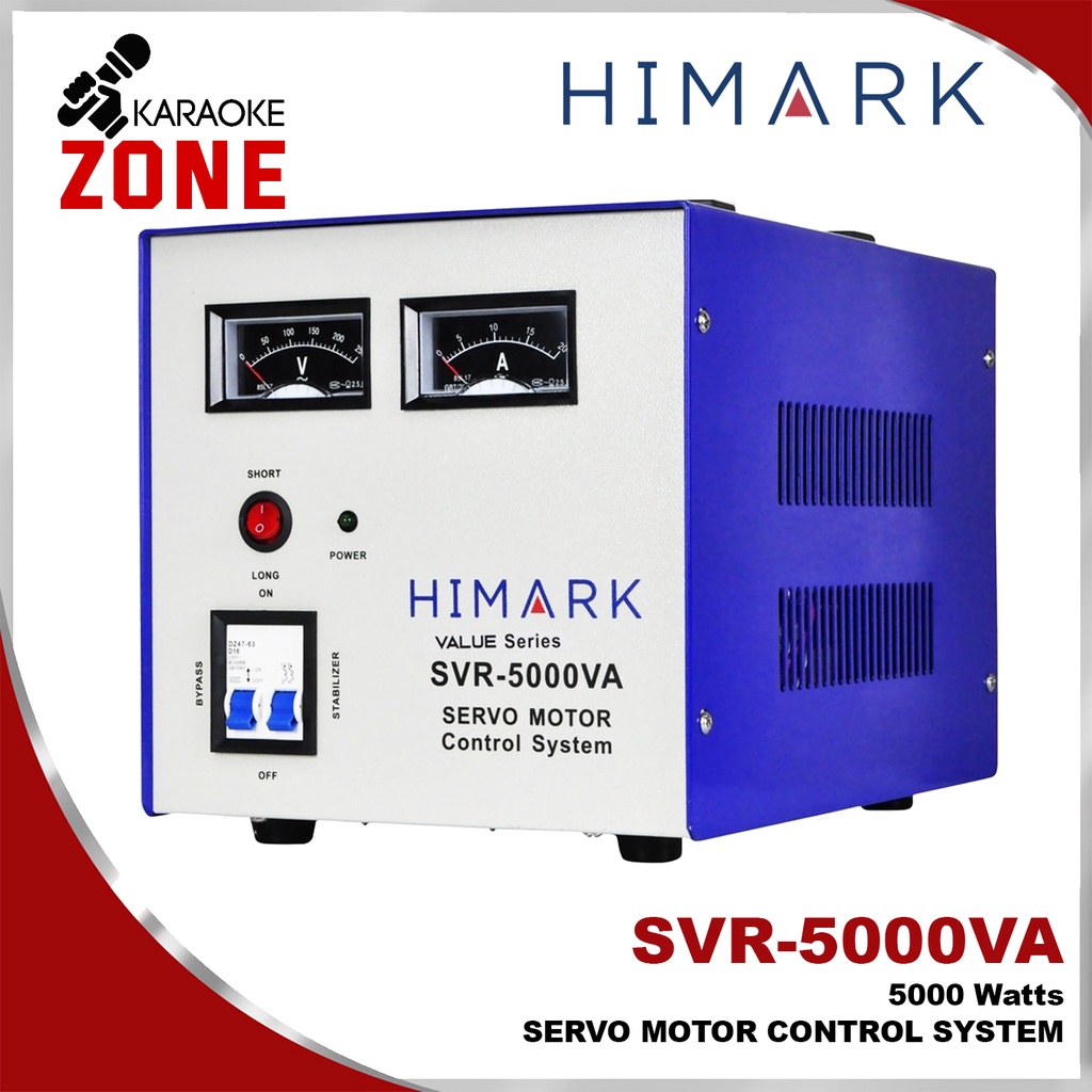 Himark SVR 5000VA AVR / 5000W / Servo Motor type / Automatic Voltage ...