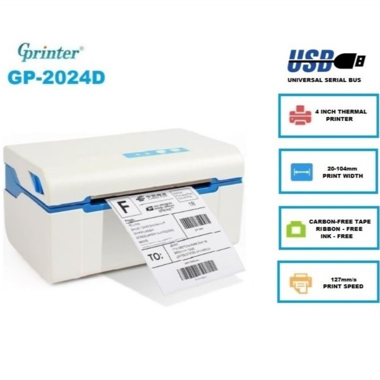 GPrinter GP2024D Thermal Barcode Printer Shopee Philippines