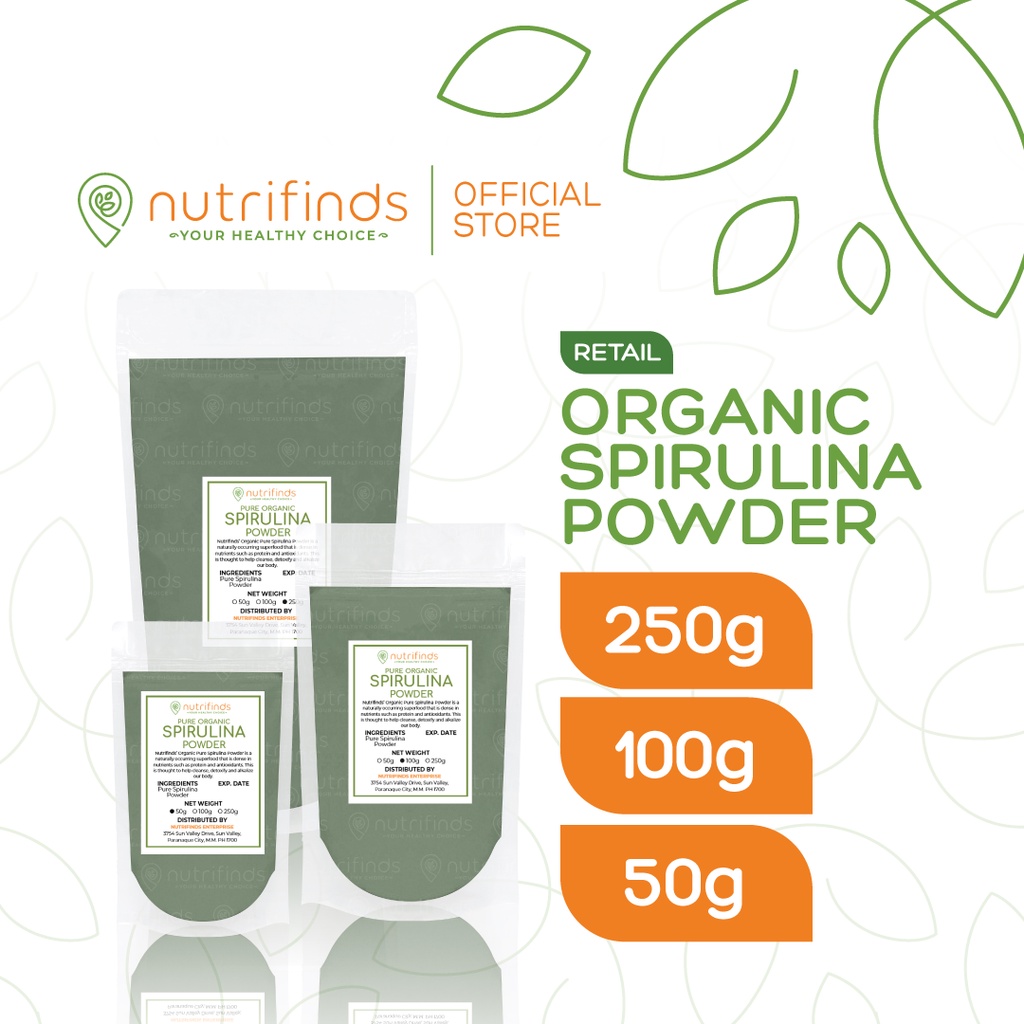 Nutrifinds® Organic Spirulina Powder 50g, 100g, 250g Shopee Philippines