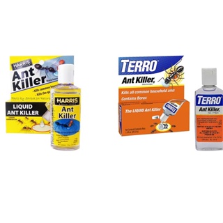Terro Liquid Ant 1oz  or  Harris Borax Liquid Ant Killer 1oz - Includes 9 Bait Paper Trays