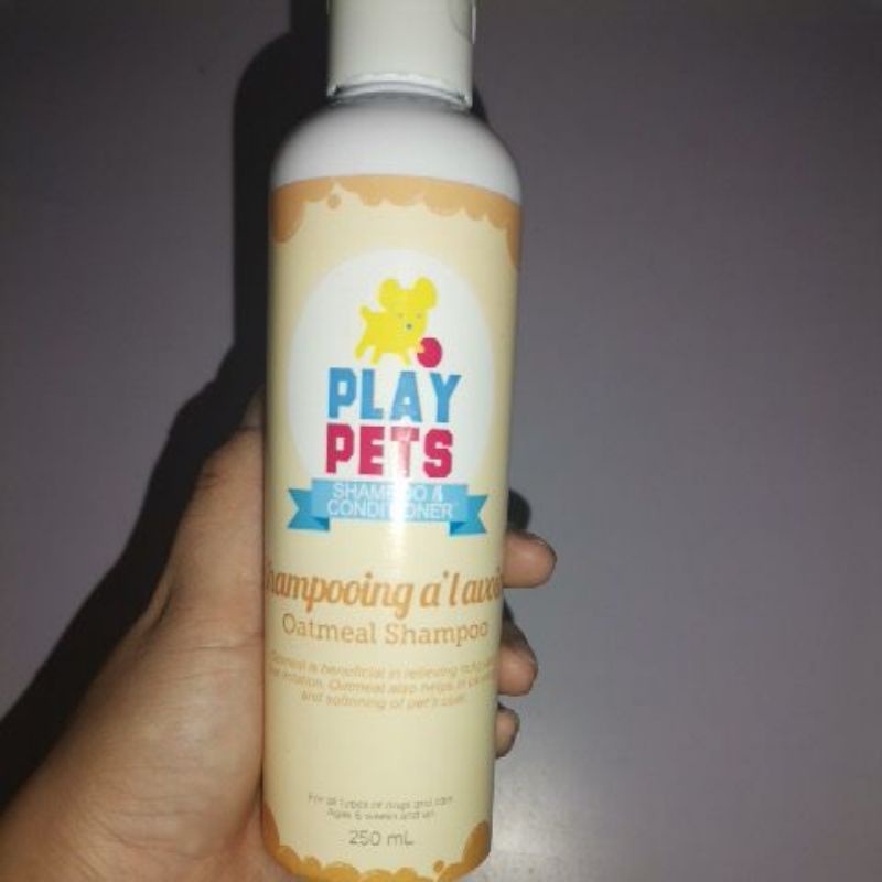 PLAY PETS SHAMPOO AND CONDITIONER 250ml (Oatmeal Shampoo) Shopee