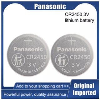 5PCS Panasonic CR2450 CR 2450 3V Lithium Batteries DL2450 BR2450 LM2450 For Watch Car Key #1