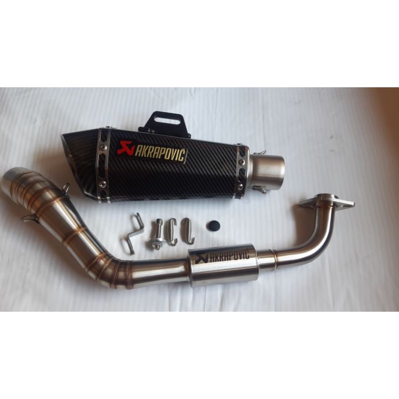 NMAX V2 AND AEROX V1 / V2 AKRAPOVIC FULL EXHAUST PIPE | Shopee Philippines