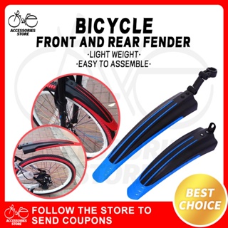 Prom-note Mudguards For Bikes,Unisexs Face Fender,Bike Fender MTB Mud Guards Compatible Front Fender Bicycle Rear Mudguards For Mountain Bikes 