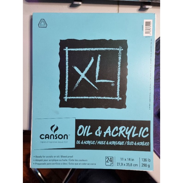 Canson XL Oil & Acrylic Pad (Original) (Brand New) (Imported) Shopee