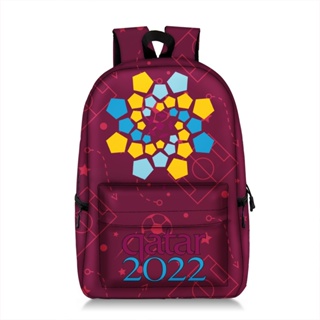 [Ready Stock] 2022 Katar World Cup Fan Primary School Bag Large Capacity Burden-Reducing Football 3D Printing Backpack #7