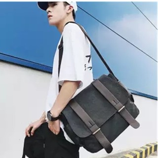Men Canvas Messenger Bag Vintage Satchel Crossbody Shoulder Bag for Everyday Usetimetog #7