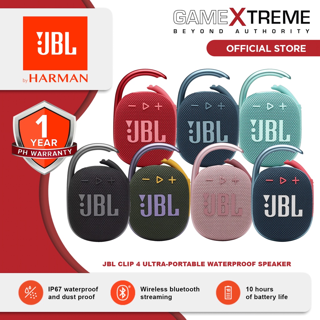 Jbl clip 4 ultra portable waterproof speaker shopee philippines