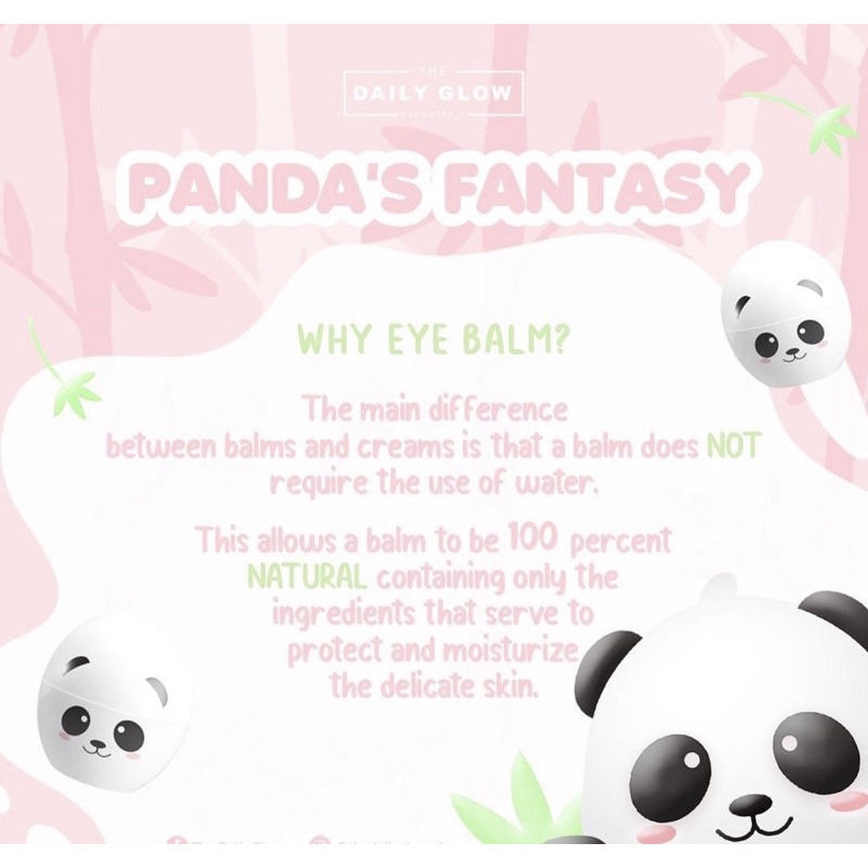 Panda Brightening Eye Balm by The Daily Glow | Panda Eye Balm