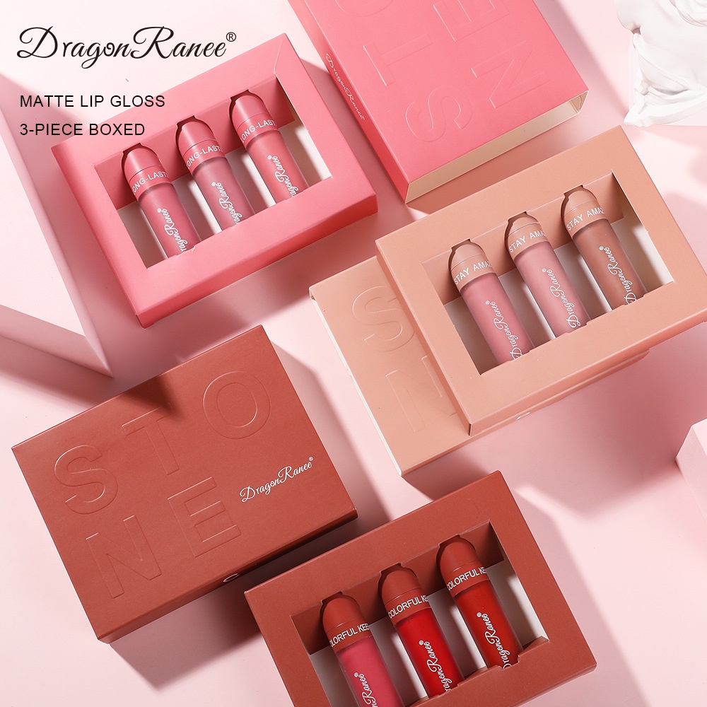 3Pcs/Set Matte Liptint Set | Long Wearing Waterproof Mini Liquid ...