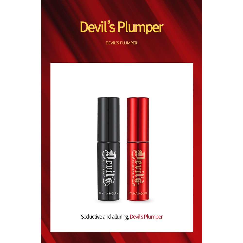 HOLIKA HOLIKA Devil's Plumper Lip Plumping Primer + Glow Topper