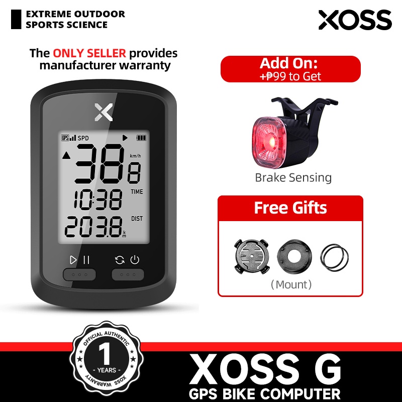 Xoss G Bike Computer Wireless Gps Bike Speedometer Odometer Cycling Tracker Waterproof Road Bike Mtb Bicycle Bluetooth Shopee Philippines