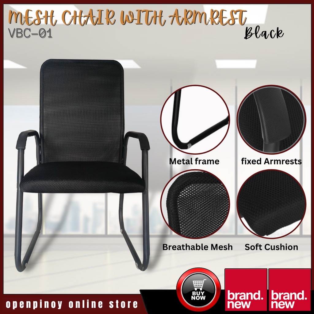 Brand new VBC01 (Black) Very Basic Chair with Armrest Shopee Philippines