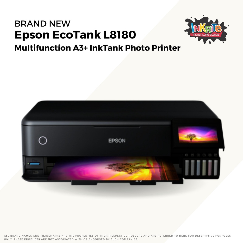 Brand New Epson EcoTank L8180 Multifunction InkTank Photo Printer ...