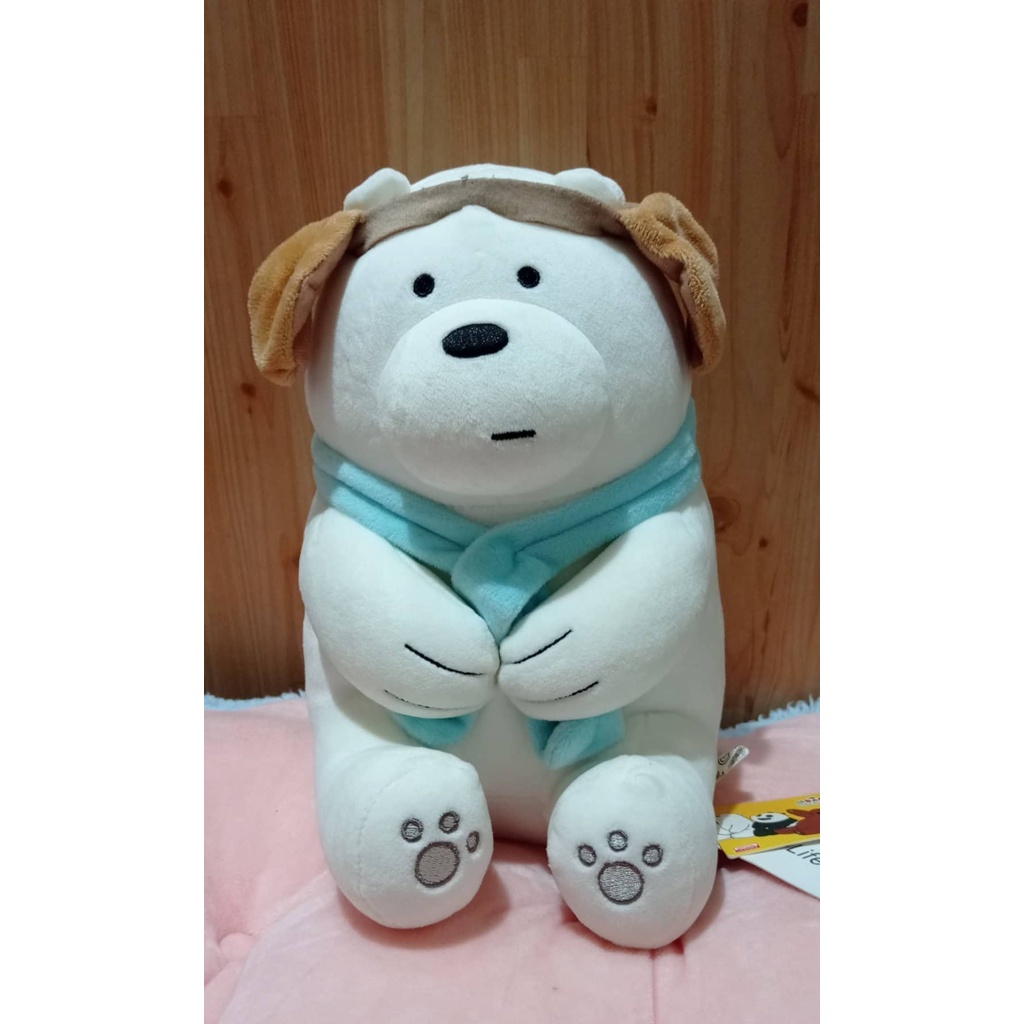 We Bare Bears Miniso Sitting Icebear Plush 10