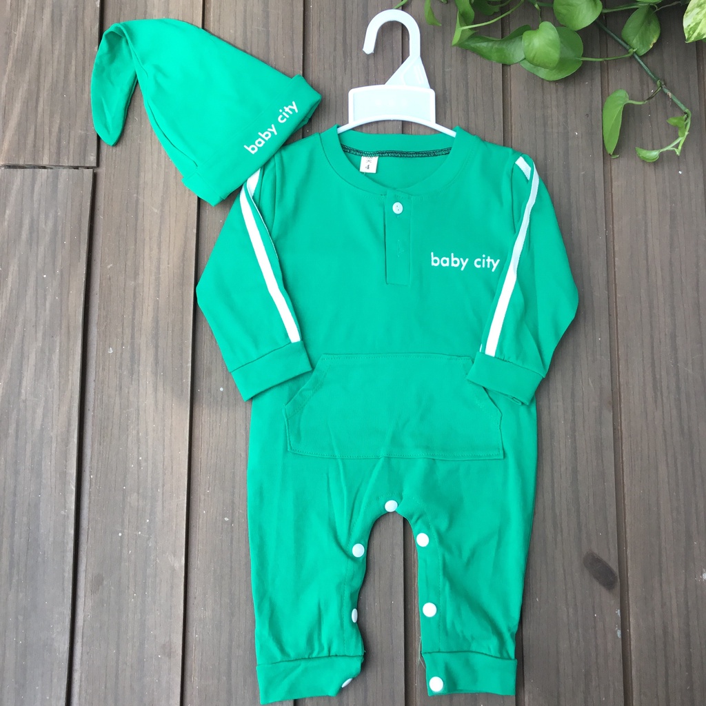 Baby Green body suit With Removable Hat 8 11kg Shopee Philippines