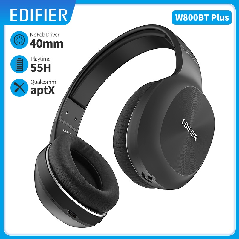 swEDIFIER W800BT PLUS Bluetooth Headset Wireless Headphones Bluetooth 5.1 Up to 55 hours Playback