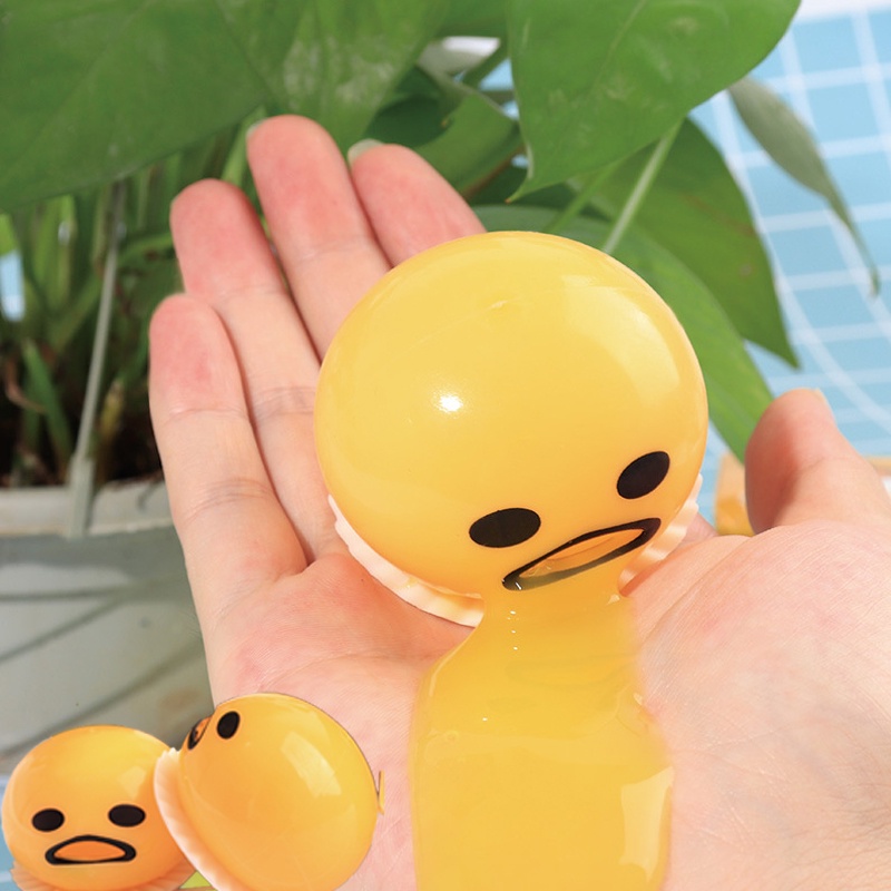 Vomiting egg yolk slimy pressure ball yellow mucus