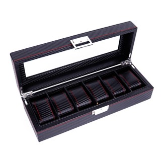 5/6/10/12 Grids Carbon Fiber Luxury Watch Box Jewelry Storage Box Organizer for Rings Bracelet Displ #3