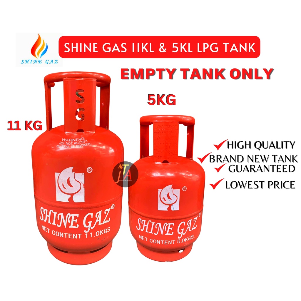 SHINE GAZ 11KG & 5KG LPG Empty Tank Only Shopee Philippines