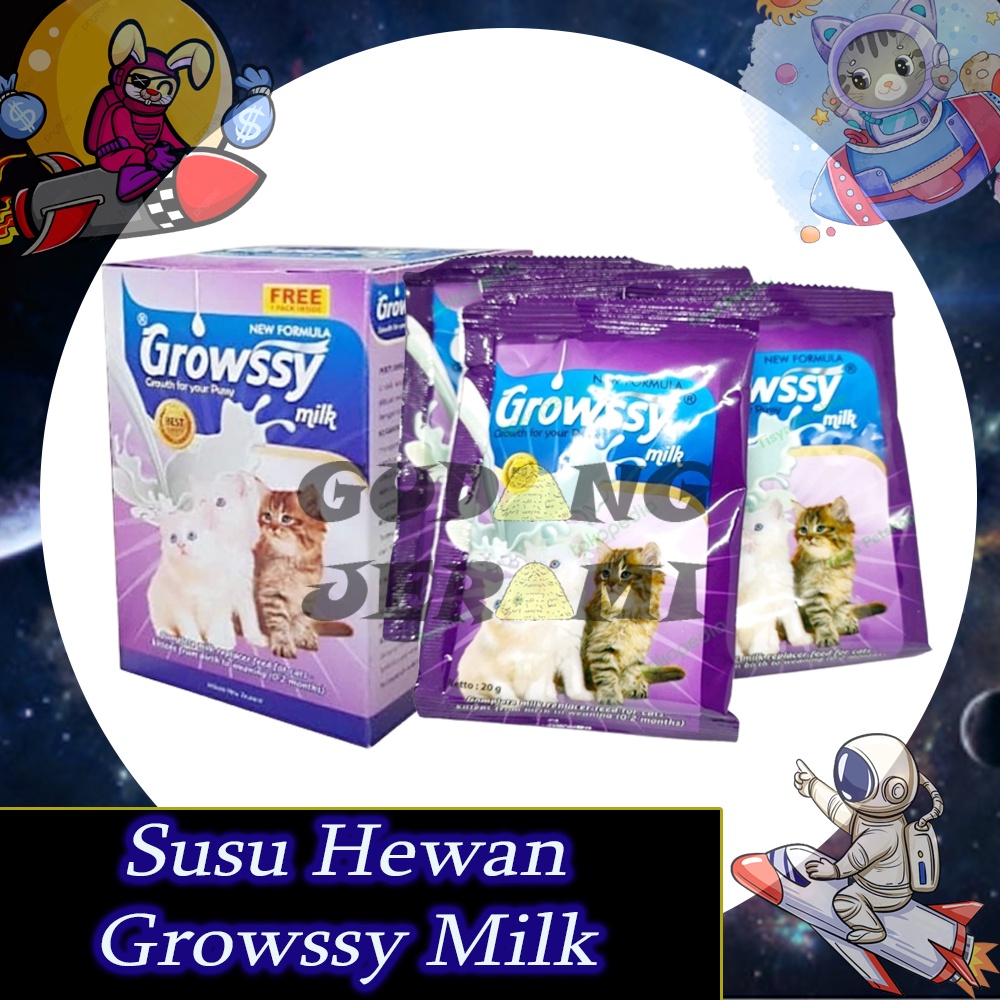 Growssy Sachet Rabbit Cat Milk 20 gr Milk For Kitten and Adult 20 gr