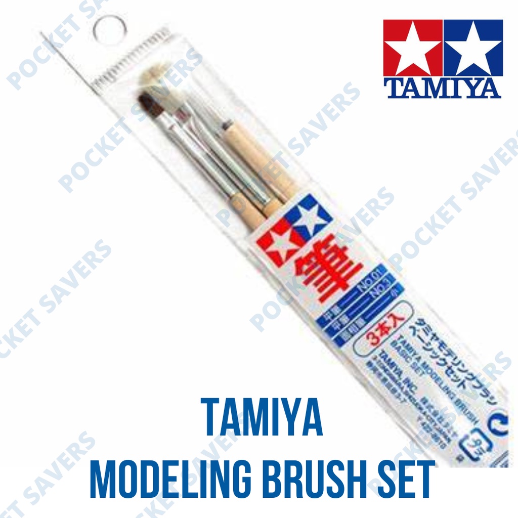 TAMIYA Modeling Brush Basic Set (Paint Brushes / Tools) Shopee