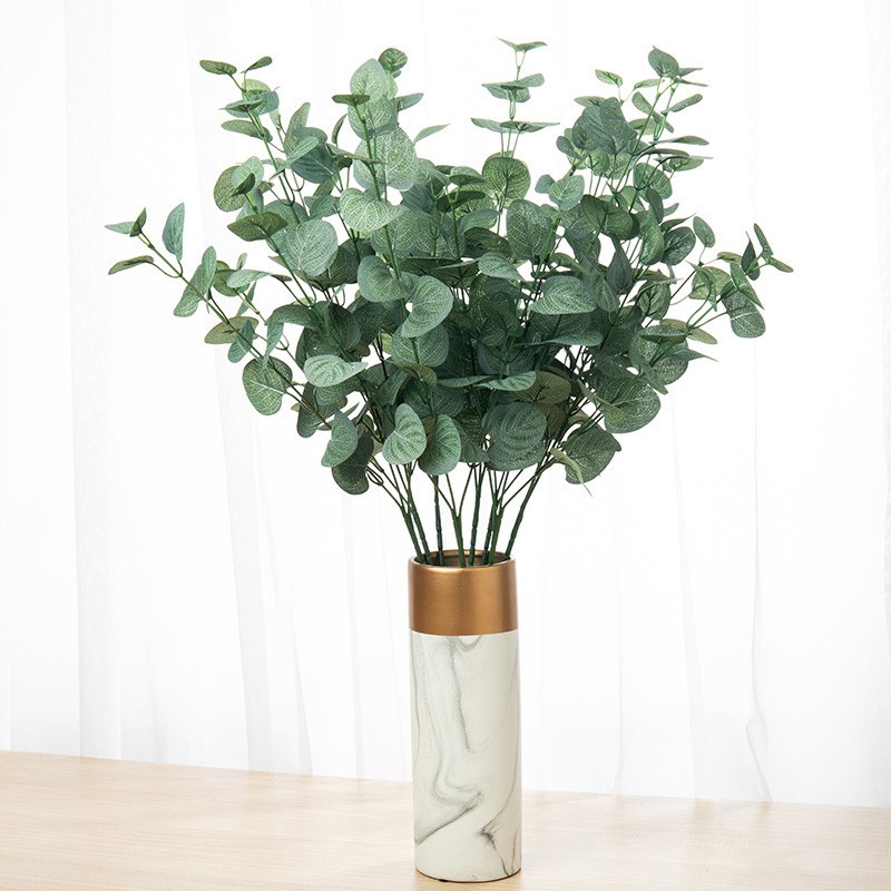 1Pcs Artificial Plant Eucalyptus Leaves Artificial Leaf Fake Flowers Versatile Indoor Graden Table Ins Style Home Decor